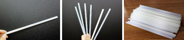 Biodegradable extrusion grade straw material
